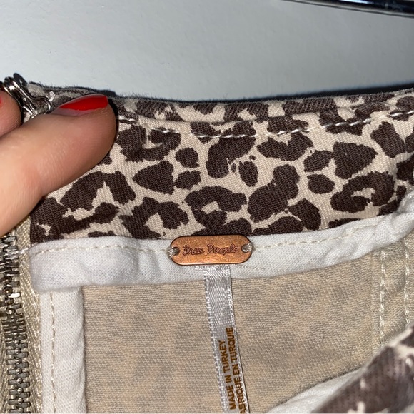 Free People Modern Femme Leopard Denim Mini Skirt - Picture 5 of 10